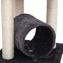 Charcoal Lite 3 Tier Cat Tree with Scratching Post